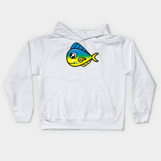 Cute Mahi-Mahi Fish Kids Hoodie